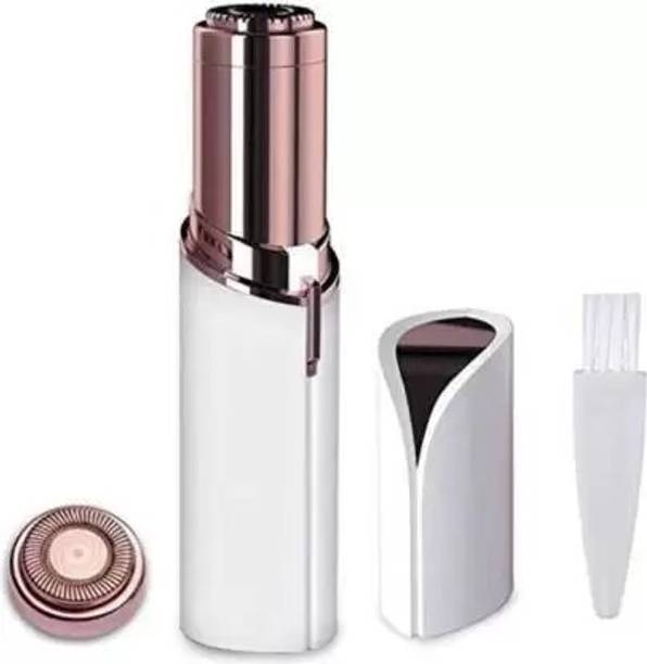 HOIGADGETS WHITE-facial hair remover for Face, Lips, Nose Hair Removal Electric Trimmer Trimmer 90 min  Runtime 0 Length Settings