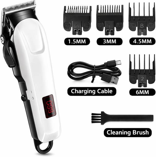 RACCOON 809A Hair Trimmer for Men, Rechargeable Beard Trimmer & Body Trimmer 180 min Runtime 5 Length Settings
