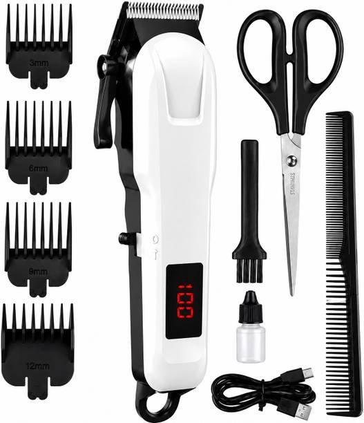 Zeno volt Men’s Hair Trimmer & Beard Clipper | Cordless Electric Grooming Kit Trimmer 240 min Runtime 5 Length Settings