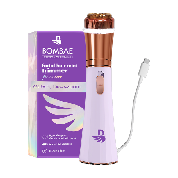 Bombae Women Painless Trimmer for Facial Hair and Eyebrow and Sideburns Fully Wa