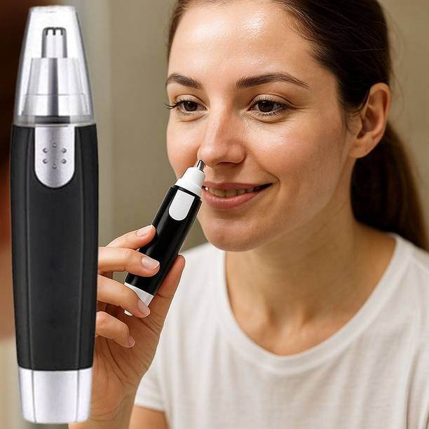 UNETRI 3in1 Nose,Ear&Eyebrow Trimmer for Men&Women|Premium Hair Trimmer with Dual Blade Fully Waterproof Trimmer 90 min  Runtime 2 Length Settings