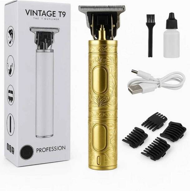 TRENDZIFY Hair Clipper for Men, Cordless Professional T-Blade Zero Gapped Beard Trimmer Trimmer 2 min  Runtime 1 Length Settings