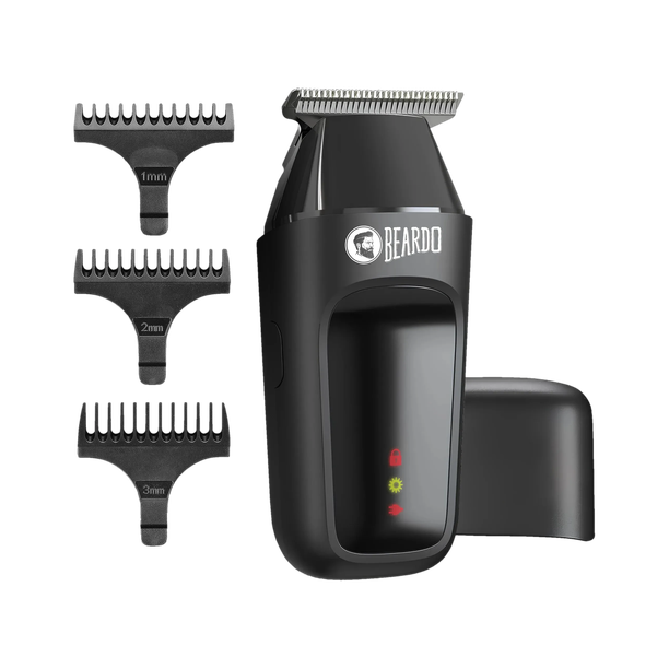 BEARDO ApeX Go, Powerful 5500 RPM motor, 3 Comb Attachments, Type-C Charging, Trimmer 80 min Runtime 3 Length Settings