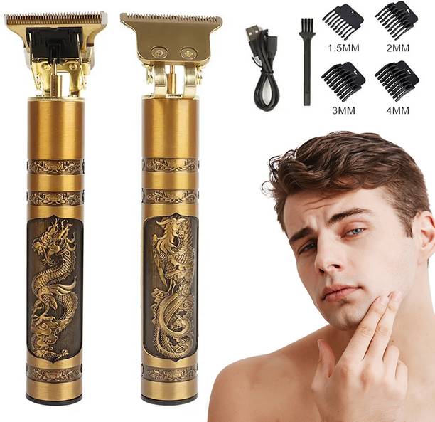 GETTRADE T9 Vintage USB Rechargeable Cordless Electric Beard Trimmer Hair Clippers G73 Trimmer 60 min Runtime 4 Length Settings