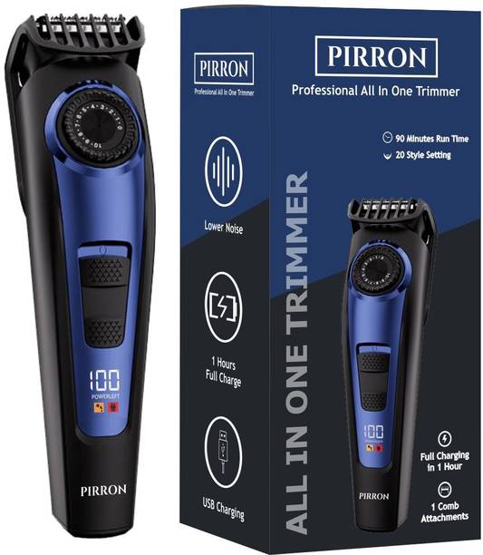 Nexora Premium Quality Men's 3 in 1 Trimmer for Beard, Body & Hair Grooming Trimmer 120 min  Runtime 10 Length Settings