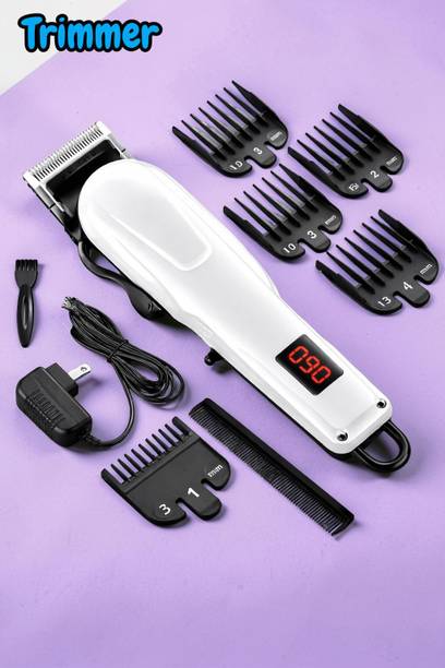THE OM ENTERPRISE X390 Professional Beard Trimmer for Men Cordless Hair Clipper Fully Waterproof Trimmer 240 min Runtime 4 Length Settings