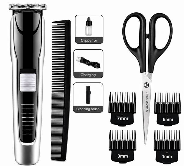 CLINLINSO 538 Hair Cutting Trimmer for Men with Hair Comb and Scissor Set Fully Waterproof Trimmer 45 min Runtime 4 Length Settings
