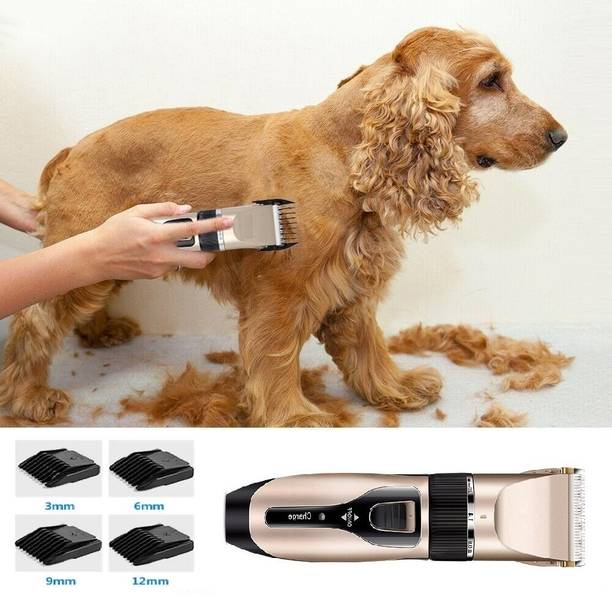 EVETIS Pet Hair Trimmer Dogs & Cats Grooming Machine Wireless Rechargeable Trimmer 180 min Runtime 4 Length Settings