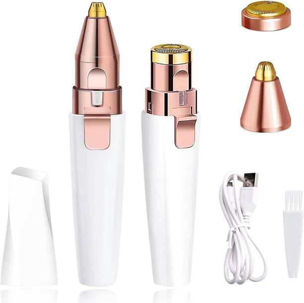 BIRZAR 2 in 1 Eyebrow Trimmer & Facial Hair Removal for Women Trimmer 120 min  Runtime 1 Length Settings