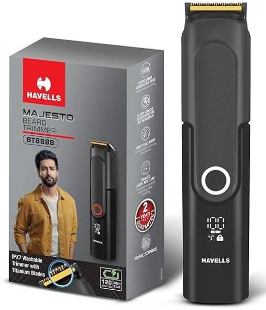 HAVELLS BT 8888 Trimmer 120 min Runtime 10 Length Settings