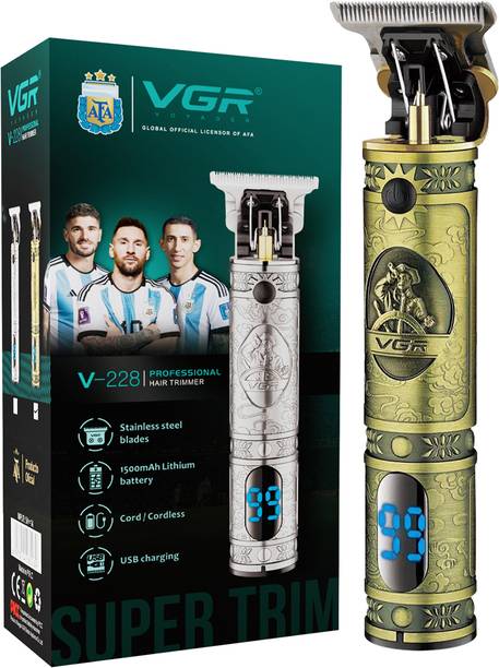 VGR V-228 Professional Trimmer 180 min  Runtime 4 Length Settings