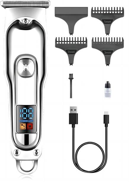 Misuhrobir Hair Trimmer For Men, Clipper, Shaver Fully Waterproof Trimmer 180 min  Runtime 5 Length Settings