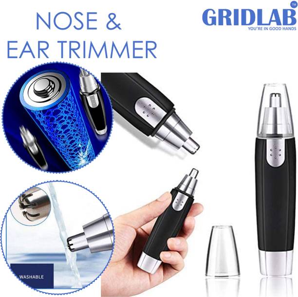 Gridlab Nose Hair Removal Stainless Steel Blade Clipper Shaver Trimmer 70 min  Runtime 0 Length Settings