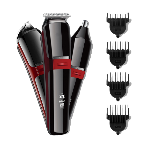 BEARDO Ape-X 3-in-1 | Shaver, Ear & Nose, Stainless Steel blades Trimmer 120 min