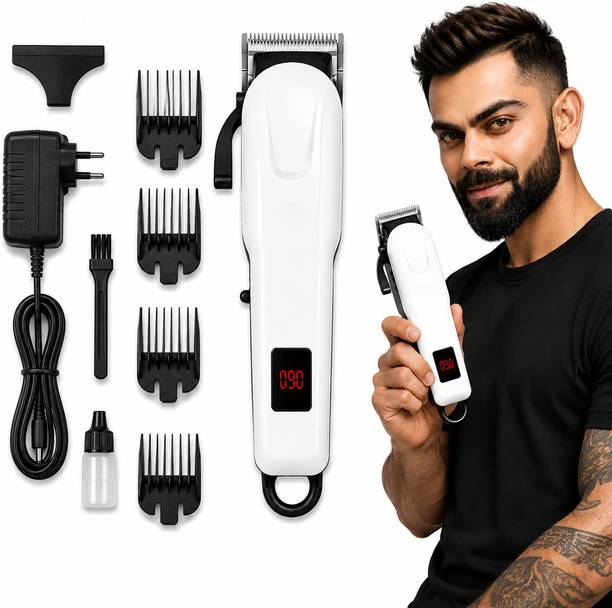 Zeno volt Professional Heavy Duty Rechargeable Electric Hair Clipper-Trimmer Trimmer 240 min  Runtime 5 Length Settings