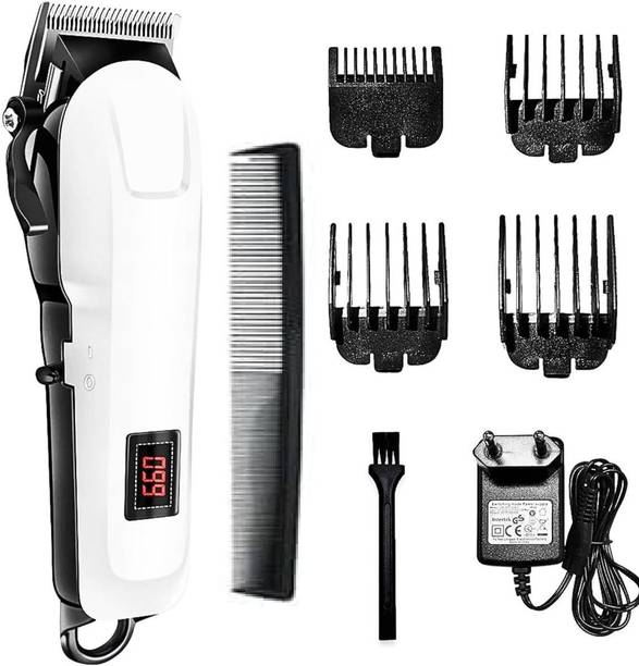 RACCOON 809A RECHARGEABLE HAIR CLIPPER & TRIMMER WITH LCD DISPLAY Fully Waterproof Trimmer 180 min  Runtime 5 Length Settings