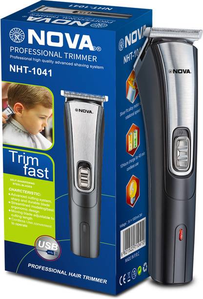 NOVA NHT 1041 USB Trimmer 60 min Runtime 5 Length Settings