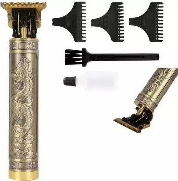 magema Golden Metal Body Professional Rechargeable Men Cordless Hair Clipper Trimmer 120 min  Runtime 4 Length Settings