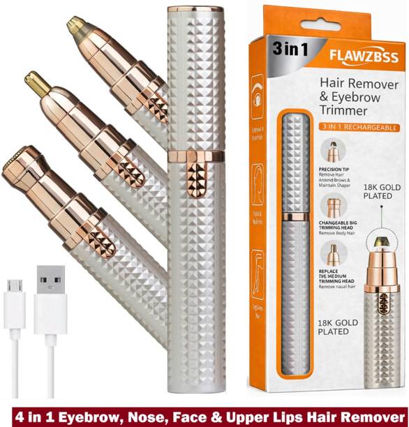 AELENCY Rechargeable 3 IN 1 Eyebrow Trimmer for Women, upper lips, Face, nose trimmer men IPL Laser Hair Remover