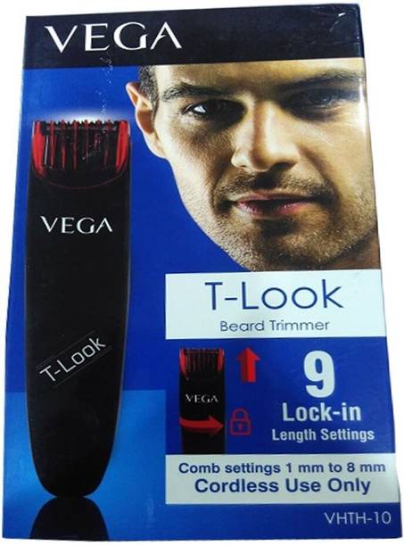 VEGA VHTH-10 T-Look Beard Trimmer 40 min  Runtime 9 Length Settings