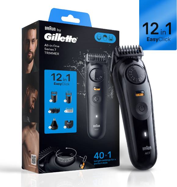 Gillette AIO7 Trimmer 120 min Runtime 40 Length Settings