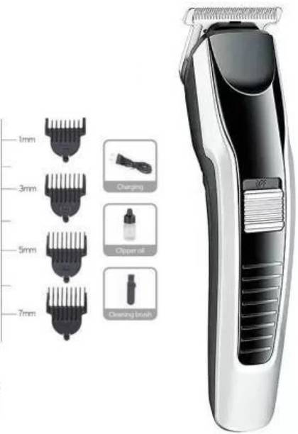 LWC AT 538 TRIMMER Rechargeable Professional Beard & Hair Trimmer L168 Fully Waterproof Trimmer 60 min  Runtime 4 Length Settings