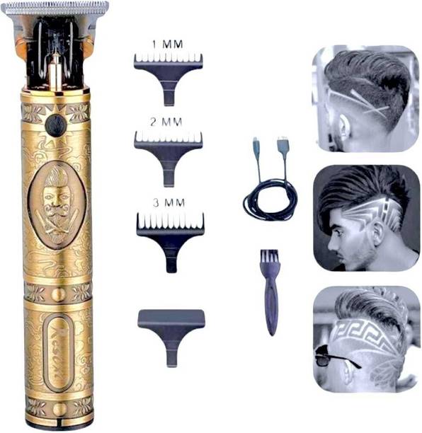 UZAN Maxtop t99 Professional Golden Metal Body Trimmer kit K147 Shaver For Men