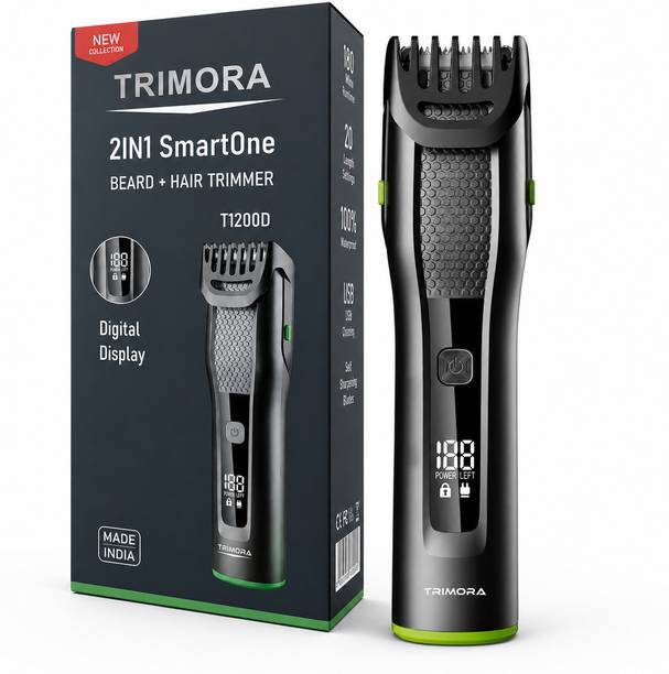 TRIMORA 2IN1 SmartOne T1200D Fully Waterproof Trimmer 180 min Runtime 20 Length Settings