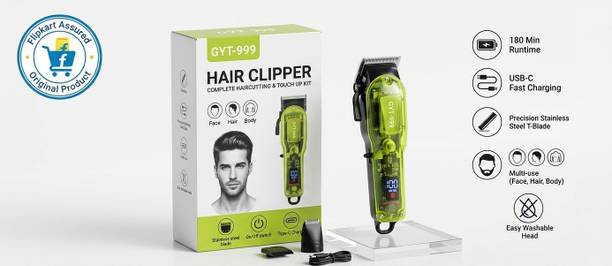 manish GYT 999 hair trimmer smooth cutting for men Trimmer 180 min Runtime 4 Length Settings