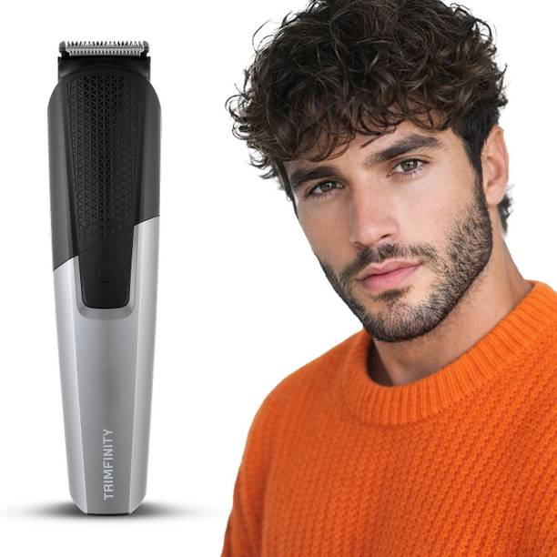 Trimfinity Maverick Beard Trimmer | 2 Adjustable Comb Attachments | Type-C Rechargeable Trimmer 120 min Runtime 2 Length Settings