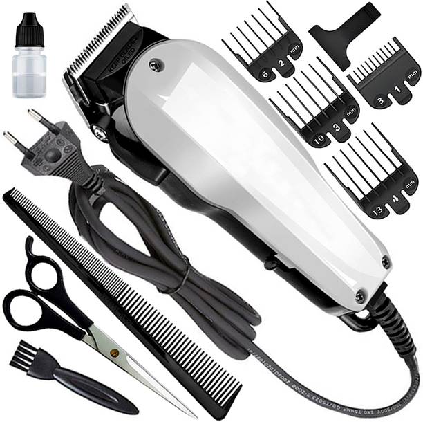 QGS G2 Adjustable Titanium Wired Powerful Hair Clipper High Quality Beard Moustache Trimmer 0 min Runtime 10 Length Settings