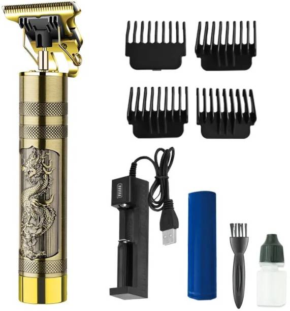 RACCOON Hair Cutting Machine T-blade Men Hair Trimmer USB Rechargeable Hair Clippers Fully Waterproof Trimmer 120 min  Runtime 4 Length Settings