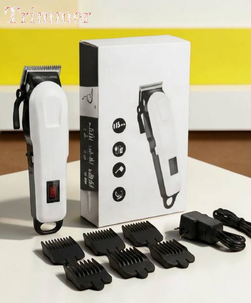 Shamsa X102 Beard Trimmer for Men Rechargeable Hair Clipper Cordless USB Charging Fully Waterproof Trimmer 240 min  Runtime 4 Length Settings