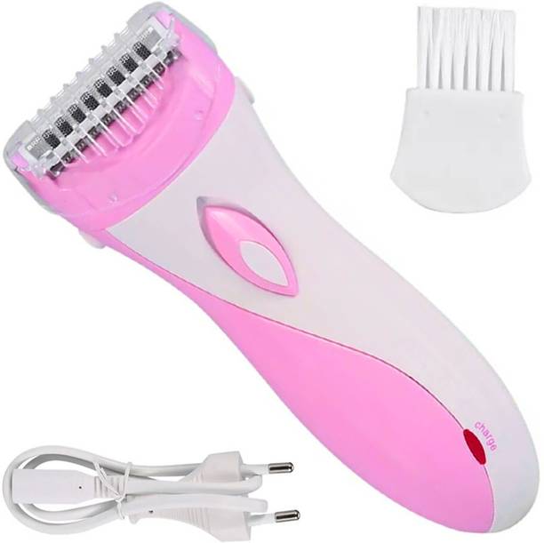 KEE MEI Washable Rechargeable Full Body Permanent Laser Blade Hair Removal Epilator Body Groomer 50 min  Runtime 4 Length Settings