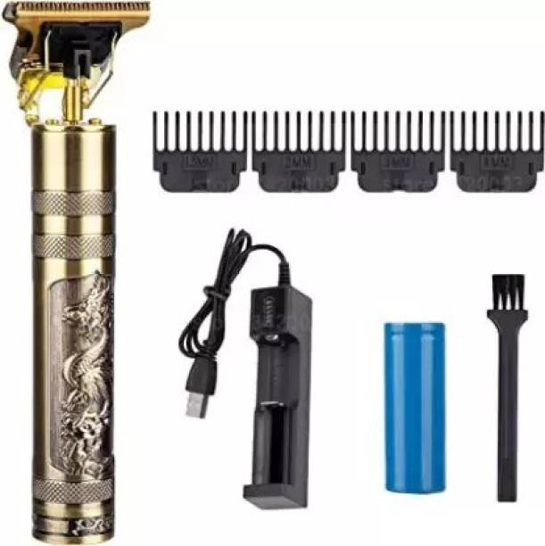 Trimer Cordless Vintage Carving Haircut Machine Electric Clippers Shaving Machine Trimmer 90 min  Runtime 4 Length Settings