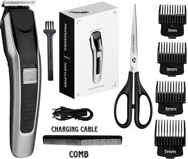 ChinuStyle 538 Electric Hair Cutting Machine for Men | Hair Clipper with Scissor, Comb Trimmer 60 min Runtime 5 Length Settings