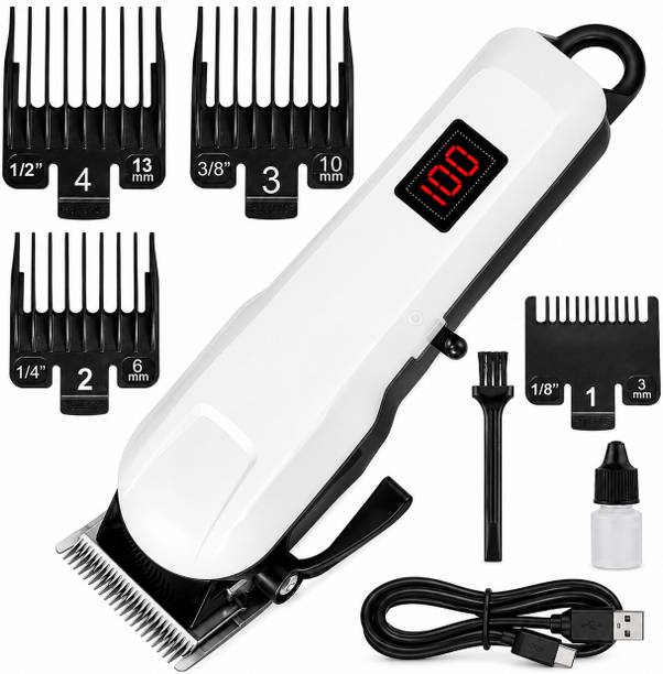 CLINLINSO 809 Premium Hair & Beard Trimmer | 240 Min Runtime | LED Display Shaver For Men
