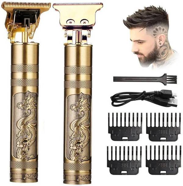 IMPLEXMART Professional Vintage T9 USB Hair Cutting Trimmer T3 Trimmer 60 min  Runtime 4 Length Settings