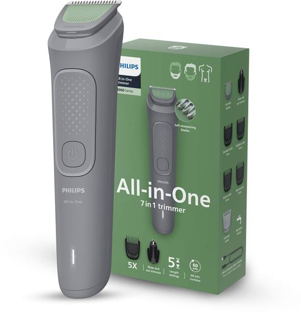 PHILIPS MG3911/15 Fully Waterproof Trimmer 60 min  Runtime 7 Length Settings