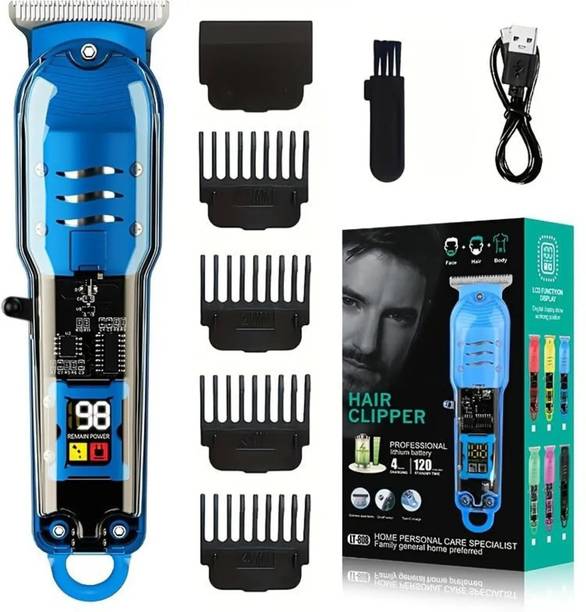 NUVIO Professional Hair Clipper Trimmer Men Cordless Rechargeable Beard Cutting Kit Trimmer 90 min  Runtime 5 Length Settings