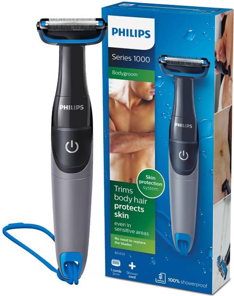 PHILIPS BG1025/15 Showerproof Battery Powered Body Groomer Body Groomer 60 min  