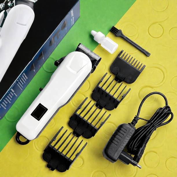 Shamsa X584 Premium All-in-One Beard & Hair Trimmer – Long Lasting Battery Trimmer 240 min  Runtime 4 Length Settings