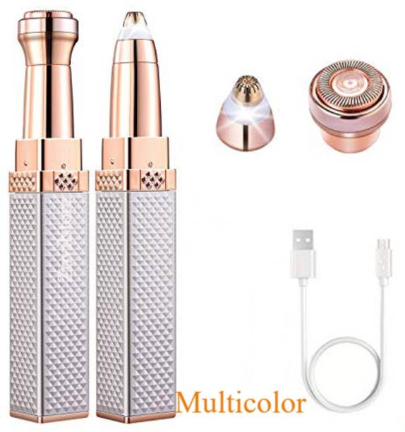 ClothyDeal 2 in 1 Premium Rechargeable Eyebrow Trimmer|Nose,Fullbody Hair Remover_H6B85S9R2 Trimmer 90 min  Runtime 1 Length Settings