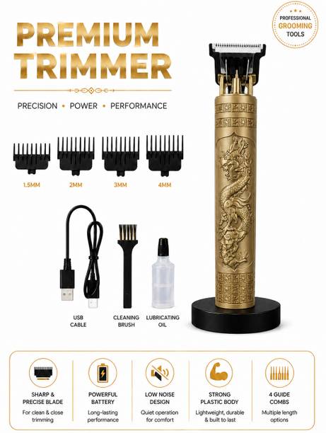 Bhavyana USB Rechargeable Hair Removal For Boys & Girls Trimmer 120 min Runtime 4 Length Settings