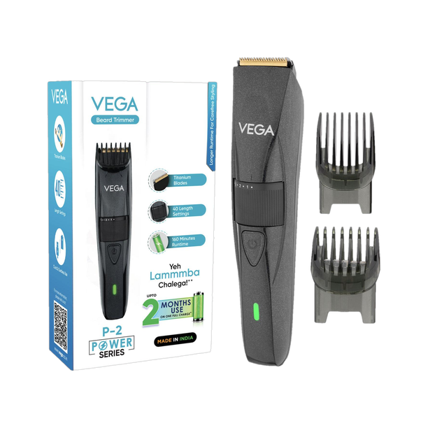 VEGA VHTH-26 P-2 Beard Groomer for Men Trimmer 160 min Runtime 40 Length Settings