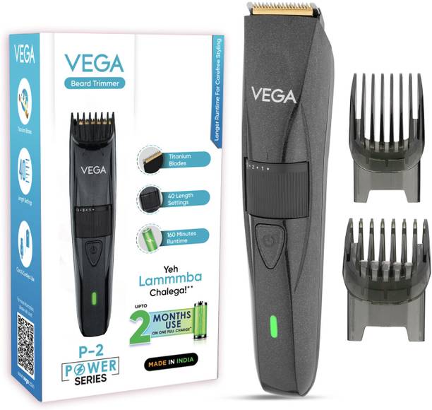 VEGA VHTH-26 P-2 Beard Groomer for Men Trimmer 160 min Runtime 40 Length Settings