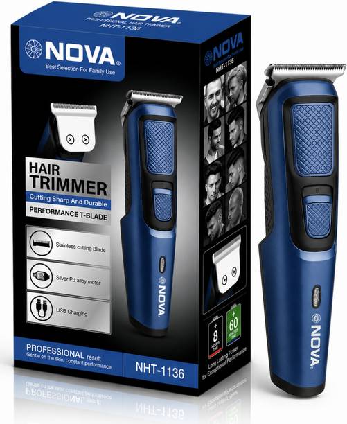 NOVA NHT 1137 Trimmer 120 min Runtime 4 Length Settings