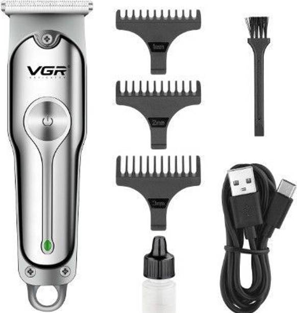 VGR V-071 Hair Clipper Electric USB Charging Stainless Steel Blade Multiple Limit Combs Runtime: 150 min Trimmer for Men (Steel) Runtime: 150 min Trimmer for Men (Steel) Trimmer 150 min Runtime 4 Length Settings
