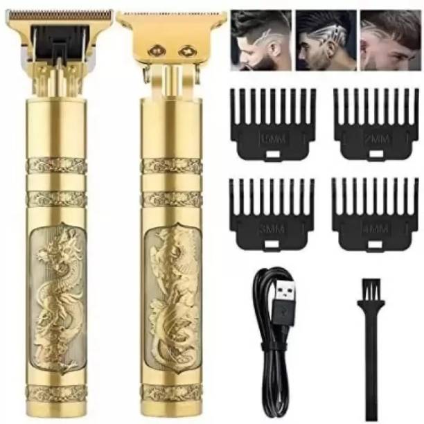 BIY ENTERPRISE Golden t99 Trimmer Haircut Metal Body Rechargeable Trimmer 120 min Runtime(Gold) Grooming Kit 12000 min  Runtime 8 Length Settings