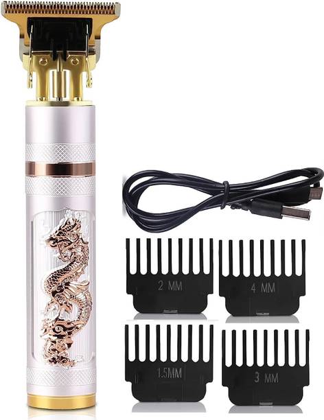 HAMOFY Professional Golden t99 Trimmer Haircut Grooming Kit Metal Body Rechargeable 57 Fully Waterproof Trimmer 50 min  Runtime 4 Length Settings